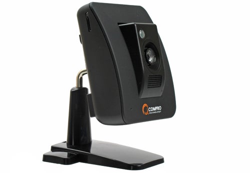 Compro IP70 security camera on white background.