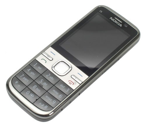 Nokia C5 mobile phone on a white background.