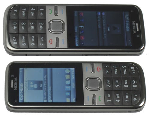 Nokia C5 smartphones displayed with screens on.