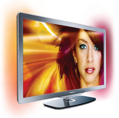 Philips 40PFL7605H television displaying vibrant colorful image.
