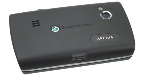 Sony Ericsson X10 mini pro smartphone from the back.
