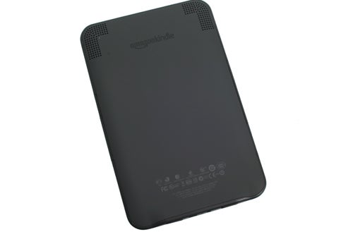 Amazon Kindle 3 e-reader back view on a white background.