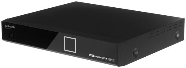 Sharp TU-T2HR32 Freeview HD Recorder box on white background.