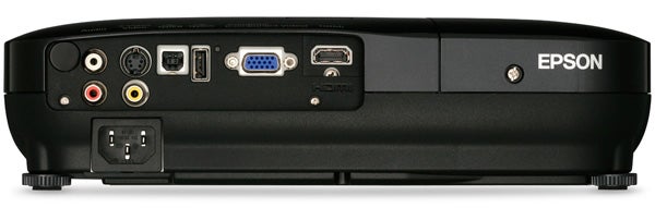 Epson EH-TW450 projector showing rear connection ports.