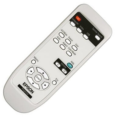 Epson EH-TW450 projector remote control on white background.
