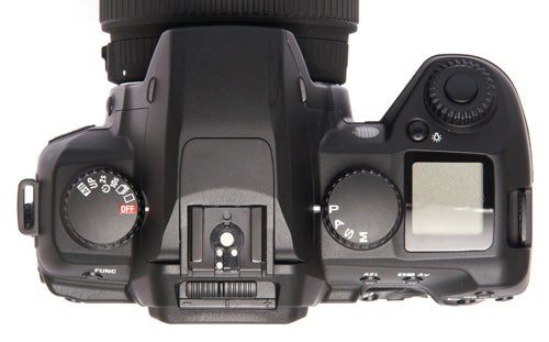 Sigma SD15 DSLR camera top view showing controls.