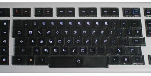 Art Lebedev Optimus Maximus keyboard with customizable key displays.