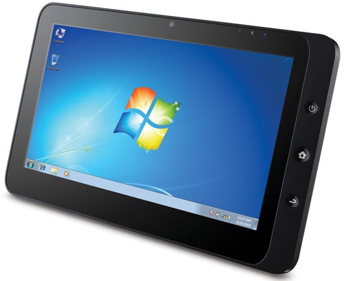 ViewSonic ViewPad 10 tablet displaying Windows desktop screen.