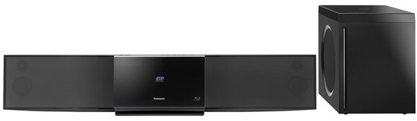 Panasonic SC-BFT800 home theater soundbar and subwoofer.