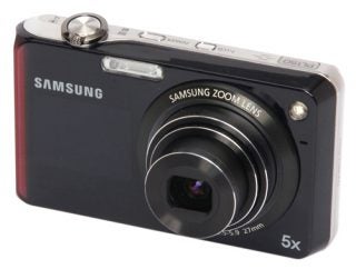 Samsung PL150 digital camera with dual screens.