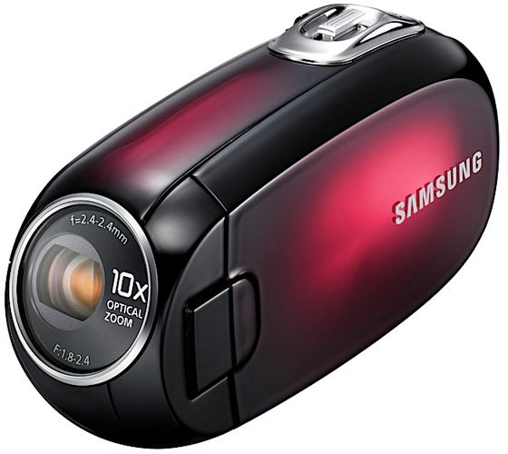 Samsung SMX-C20 camcorder with 10x optical zoom.