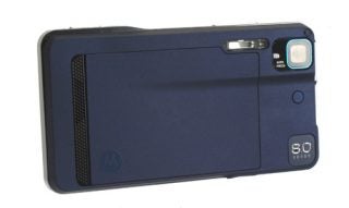 Motorola Milestone XT720 smartphone with camera and xenon flash.