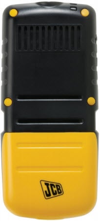 JCB Tradesman TP121 Toughphone with black and yellow design.