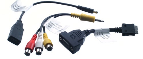 Samsung H03 projector cable with various connectors.