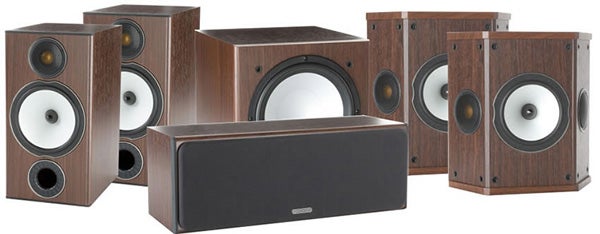 Monitor Audio Bronze BX2 AV speaker system set.