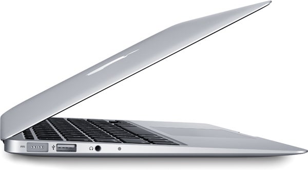 MacBook Air 11-inch Late 2010 model side view.