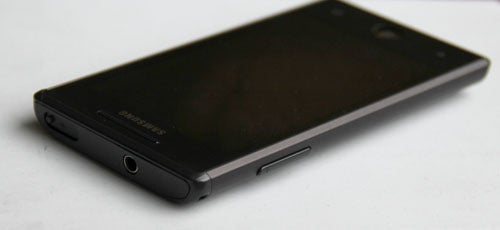 Samsung Omnia 7 GT-i8700 smartphone on white background.Samsung Omnia 7 GT-i8700 smartphone on a white background.