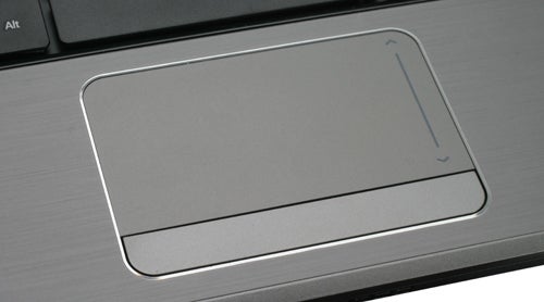 Close-up of Acer Aspire 5745DG laptop's touchpad.