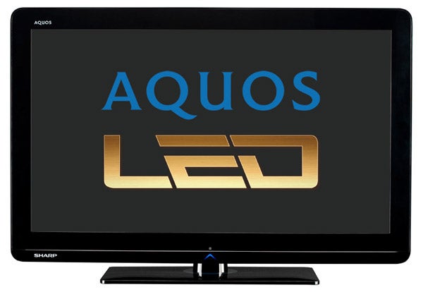 Sharp Aquos LC-32LE210E LED television front view.