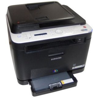 Samsung CLX-3185FW color multifunction printer.