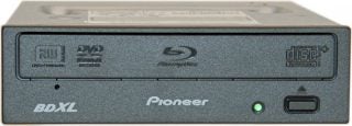 Pioneer BDR-206MBK BD/DVD/CD writer front view with indicator light.