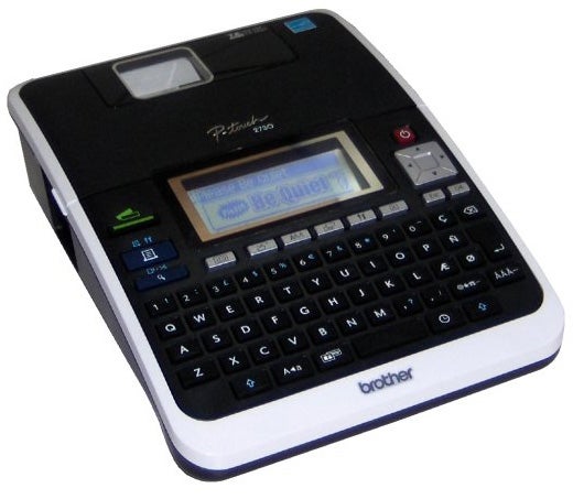 Brother P-touch PT-2730 label maker on a desk.