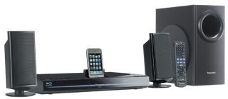 Panasonic SC-BT222 home theater system with iPhone dock.
