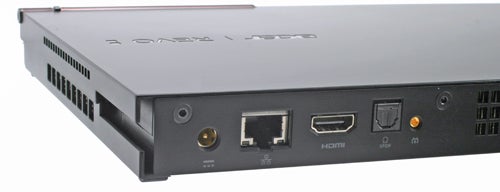 Acer Aspire Revo RL100 desktop PC rear connection ports.