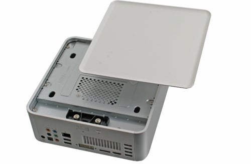 ASRock Vision 3D mini PC with open cover.