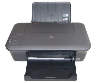 HP Deskjet 1050 All-in-One printer with open input tray