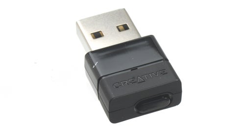 Creative T12 Wireless Bluetooth adapter on white background.