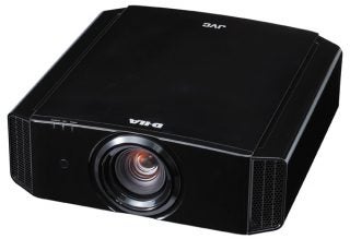 JVC DLA-X3 projector on white background
