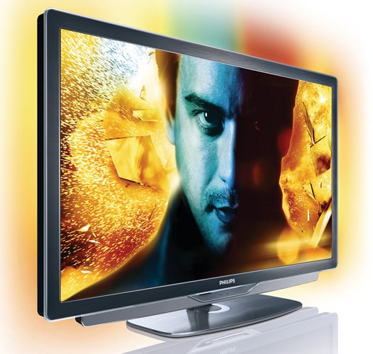 Philips 40PFL9705H television displaying vivid colors and contrast.