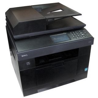 Dell 2355dn multifunction laser printer on white background.