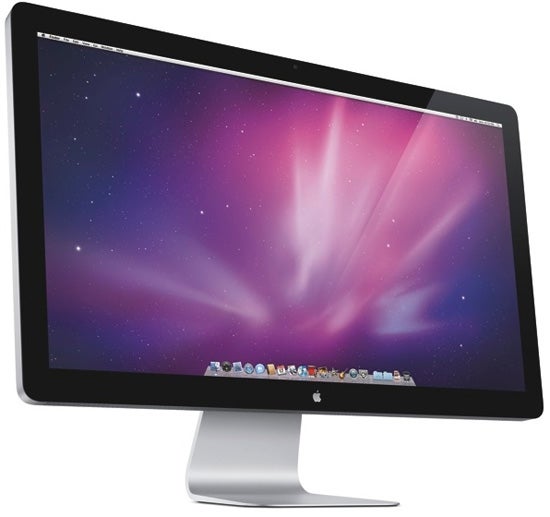 Apple Cinema Display 27-inch with cosmic wallpaper