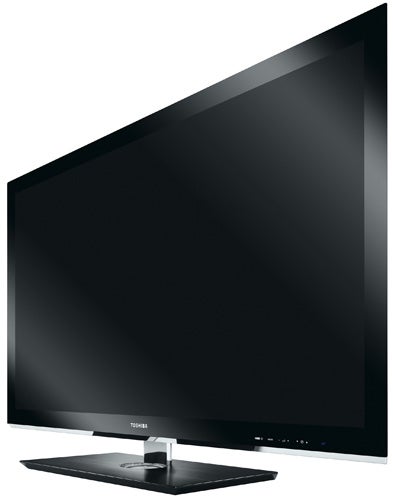 Toshiba Regza 55WL768 LED TV on a stand.