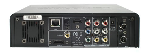 Back panel connectivity options of the A.C.Ryan Playon!DVR HD.