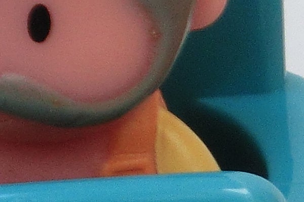 Close-up of a cartoon character's face.