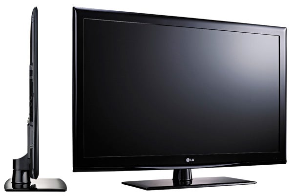 LG 42LE4900 LED TV front and side view.