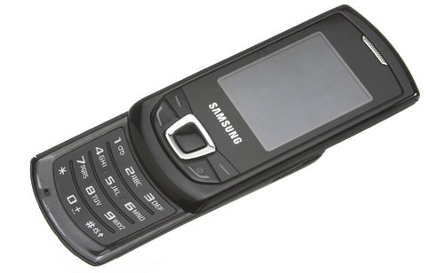 Samsung Monte Slider phone with slide-out keypad.