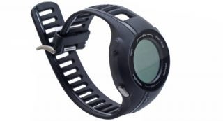 Garmin Forerunner 210 GPS sport watch on white background.