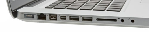 Close-up of Apple MacBook Pro 15-inch side ports