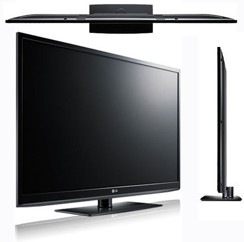 LG 50PJ350 plasma television multiple views showing design.