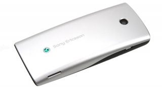 Sony Ericsson Cedar phone on white background.