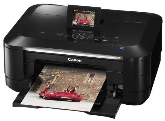 Canon PIXMA MG8150 printer with photo print output.