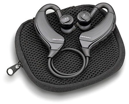 Plantronics BackBeat 903+ headphones with carrying case.