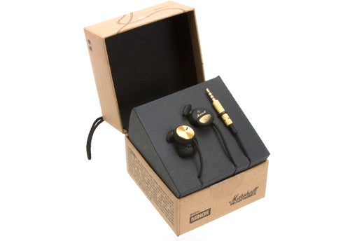 Marshal Minor earphones in open packaging.