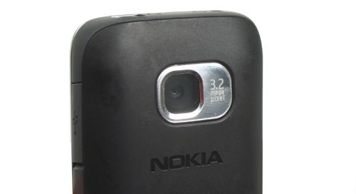 Close-up of Nokia C2-01's 3.2-megapixel camera.