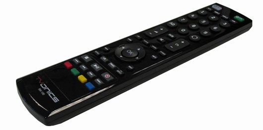 TVonics DTR-Z500HD digital TV recorder remote control.