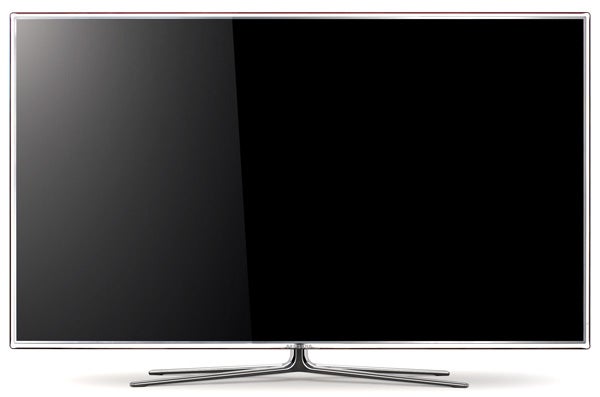 Samsung UE46D7000 LED TV with slim design and stand